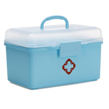 Caixa de armazenamento de plástico de medicina para armazenamento em casa (SLSN058)